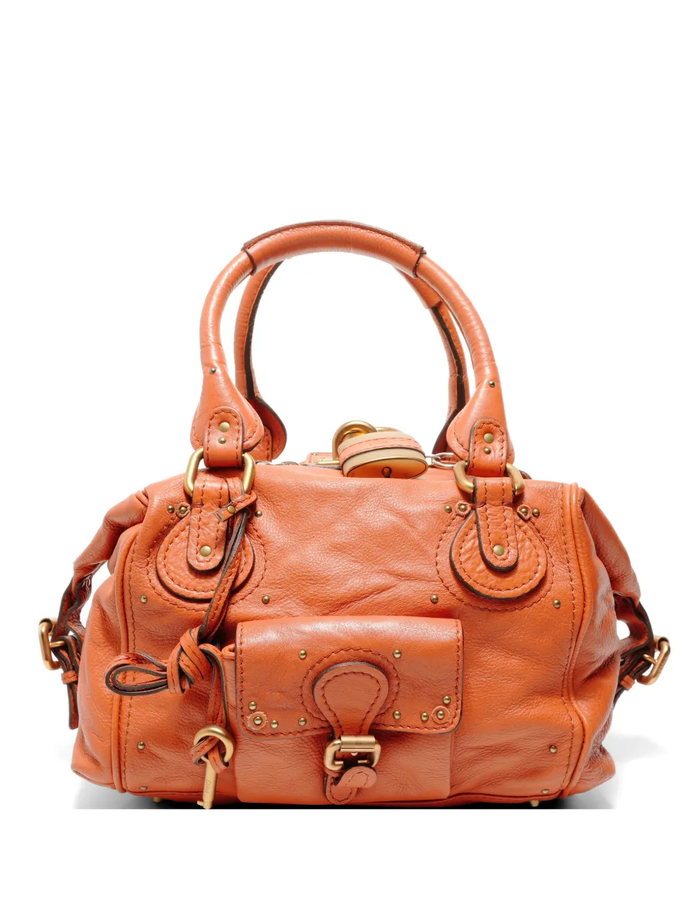 Chloé Pre-Owned 2000-2020s Paddington leather handbag - Arancione