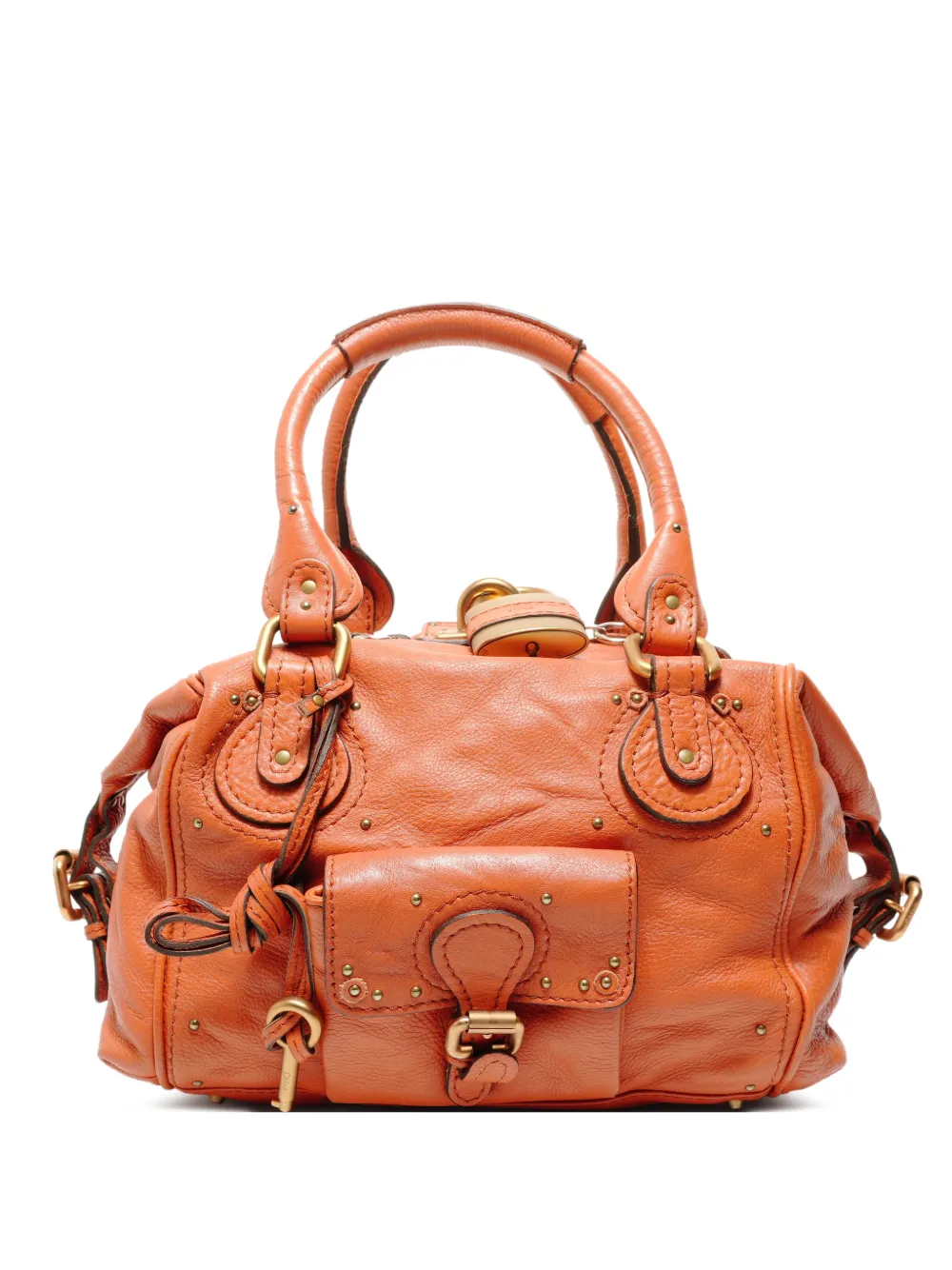 Chloé Pre-Owned 2000-2020s Paddington leather handbag - Arancione