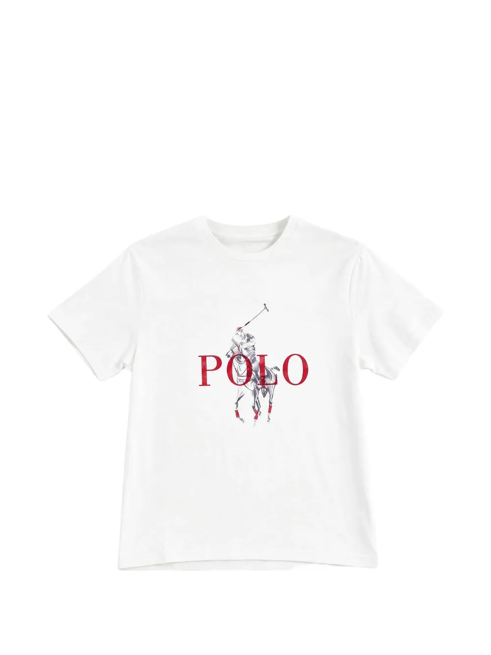 POLO RALPH LAUREN KIDS logo-print Big Pony T-shirt - Bianco