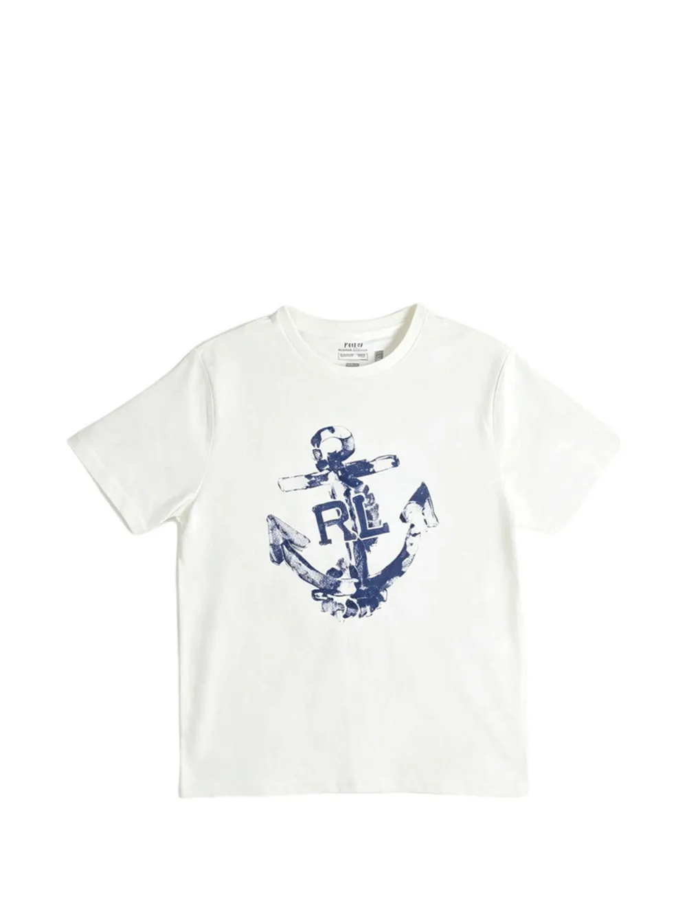 POLO RALPH LAUREN KIDS anchor-print T-shirt - Bianco