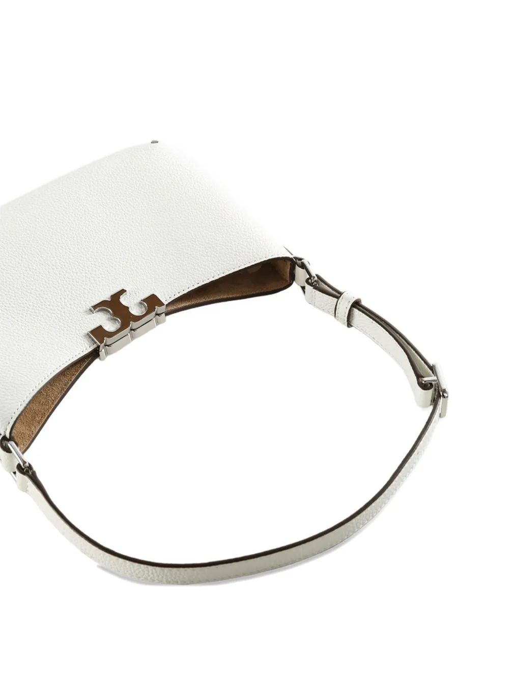 Tory Burch Eleanor Soft Slim Shoulder Bag in White, view 3