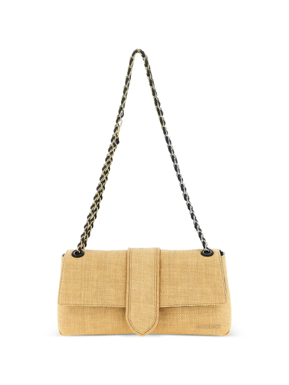 Jacquemus Le Bambino Chaîne raffia-effect shoulder bag - Toni neutri
