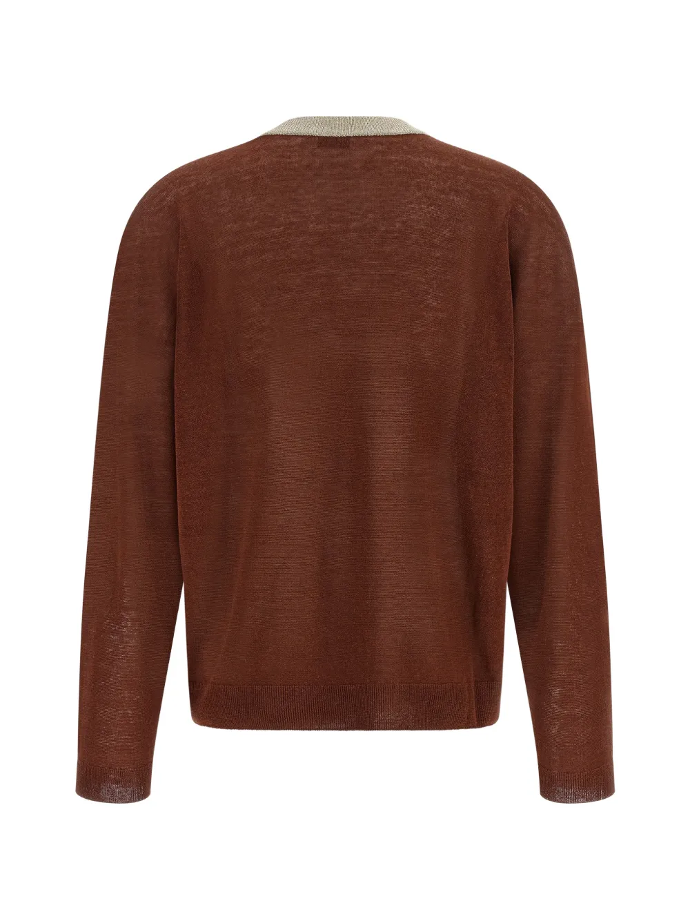 Brunello Cucinelli Semi-doorzichtige trui Bruin