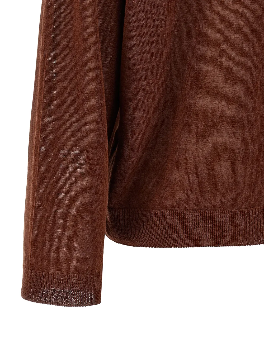 Brunello Cucinelli Semi-doorzichtige trui Bruin