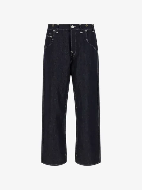 Junya Watanabe MAN Calça jeans reta x Levi's com pesponto contrastante