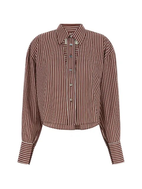 LE TWINS Luna striped cotton-striped shirt