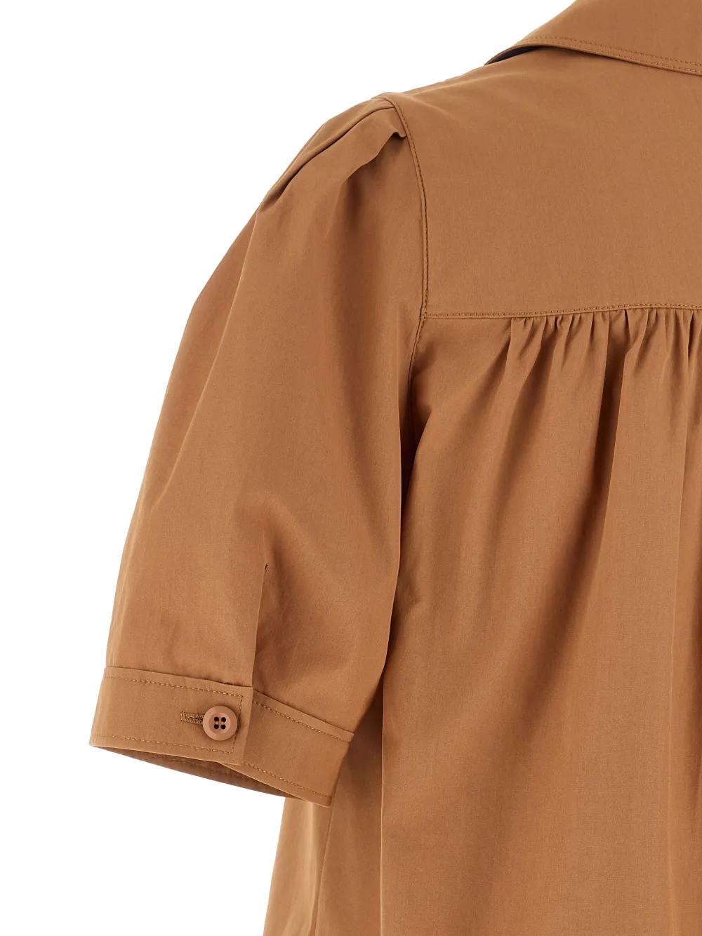 Chloé Blouse met geborduurd logo Bruin