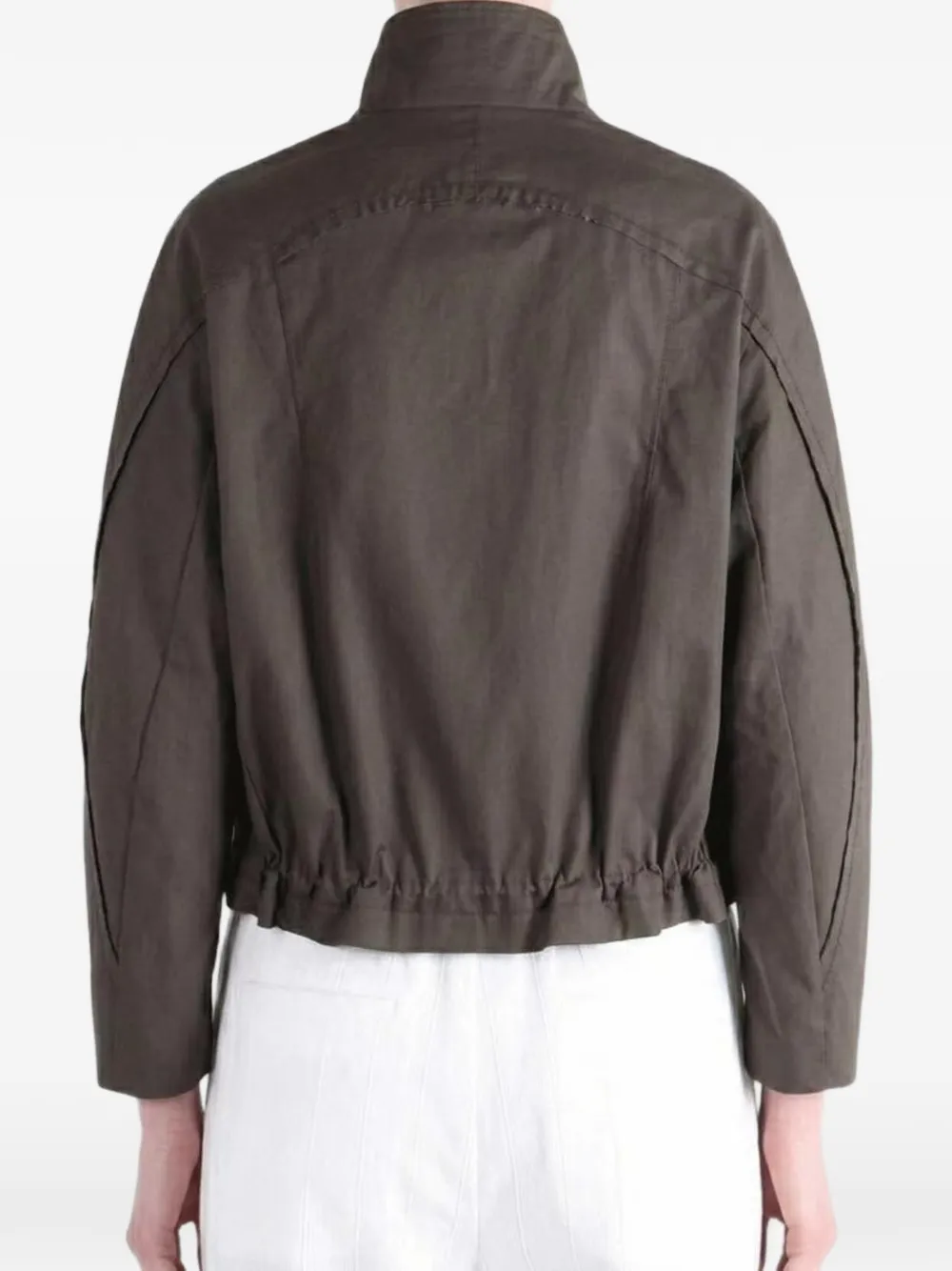 Kiko Kostadinov Egreta button-up jack met vlakken Bruin