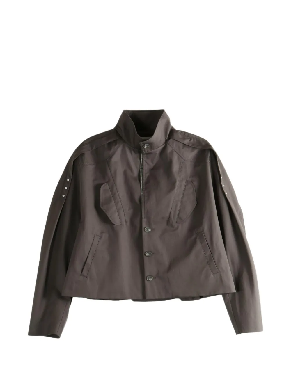Kiko Kostadinov Egreta panelled button-up jacket - Marrone