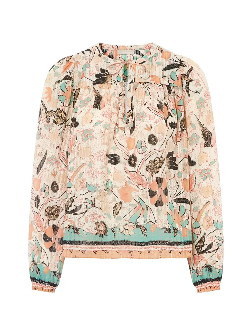Ulla Johnson floral-print silk-blend blouse - Toni neutri