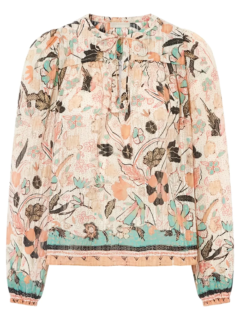 Ulla Johnson Floral-print Silk-blend Blouse In Multi