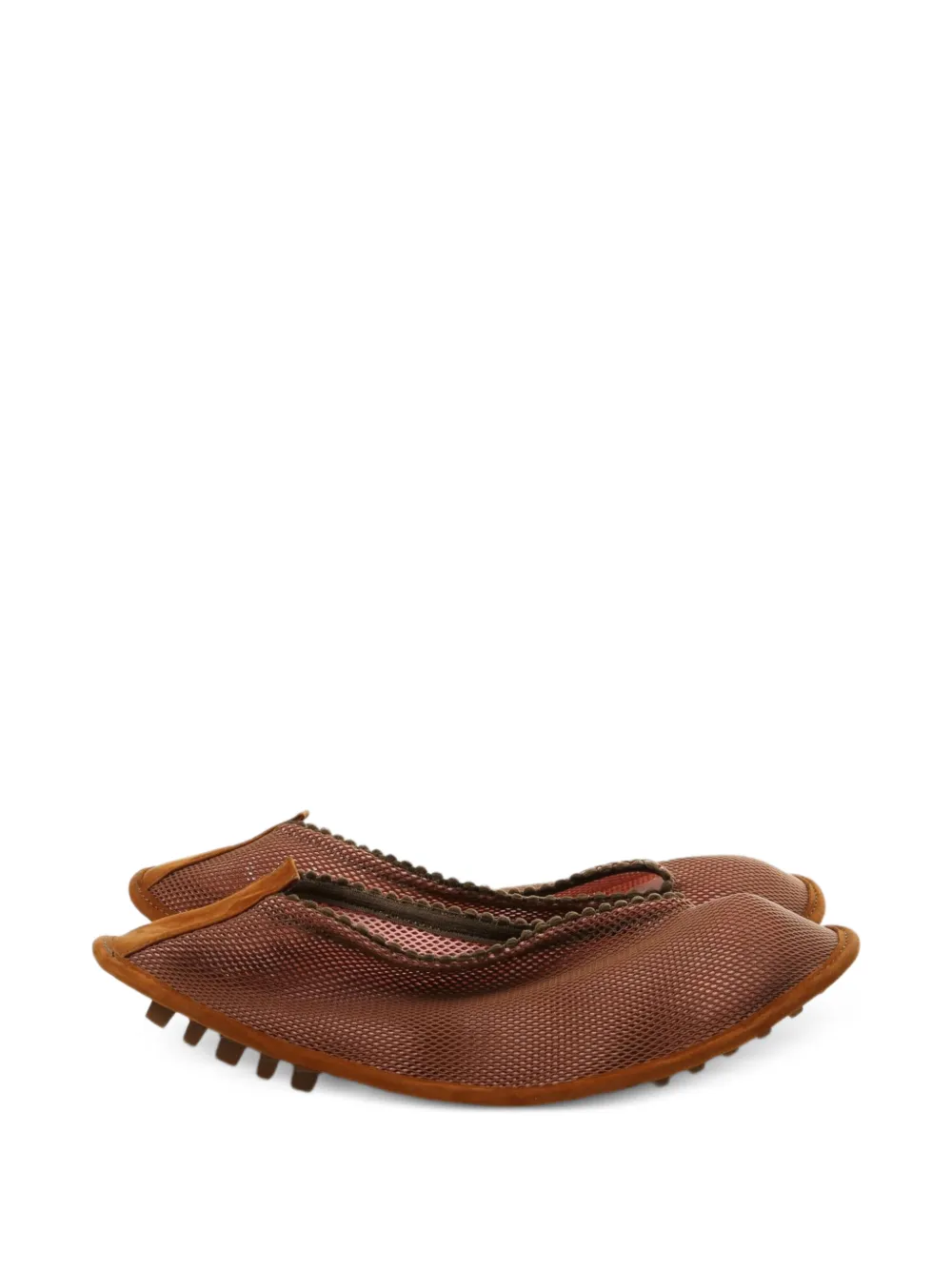 Kiko Kostadinov Ramberg Mesh Slip - Marrone