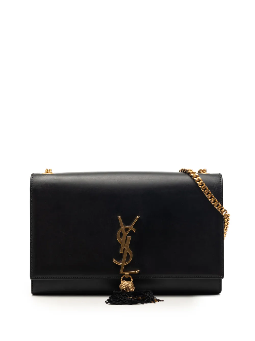 Saint Laurent Pre-Owned 2017 Medium Smooth Calfskin Classic Monogram Kate Tassel crossbody bag - Schwarz