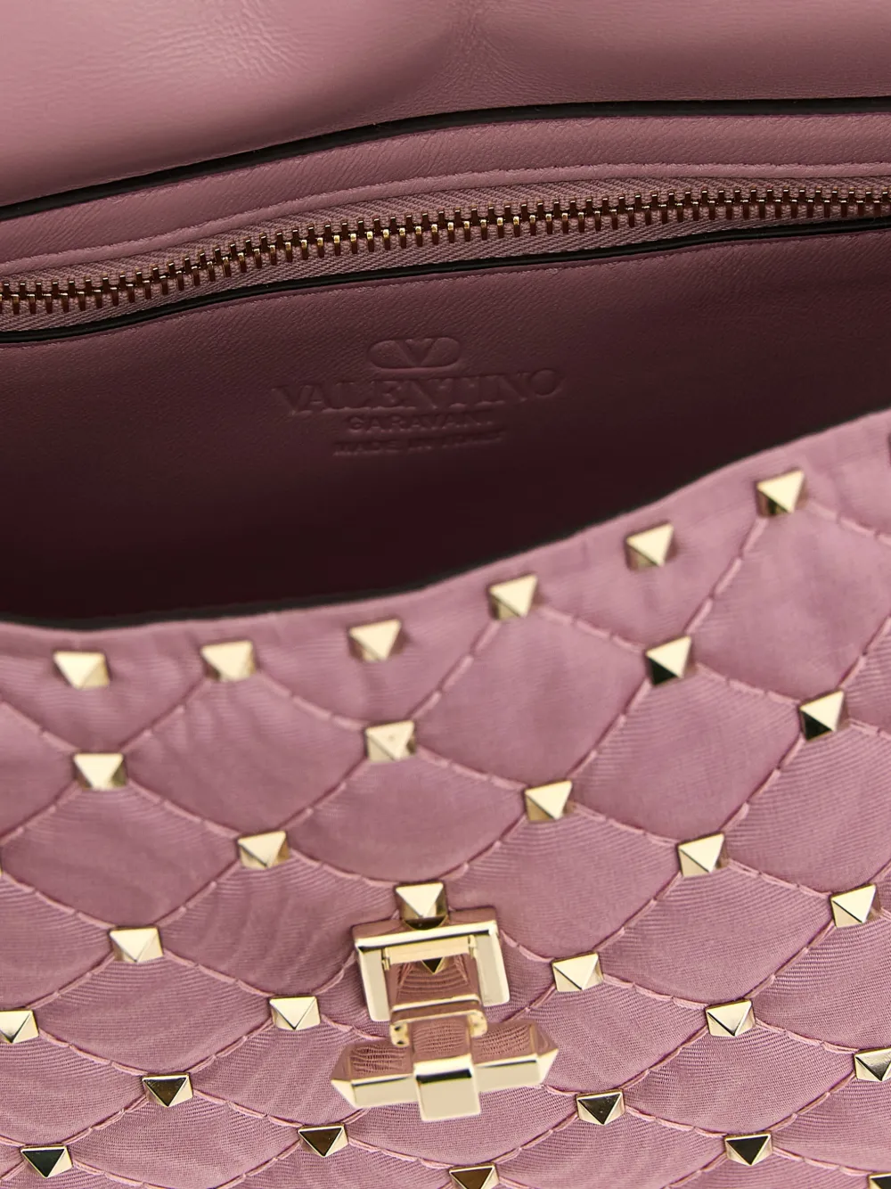 Valentino Garavani Rockstud shopper met spikes Roze
