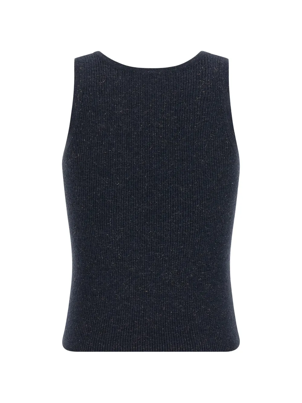 Brunello Cucinelli Geribbelde glitter tanktop Blauw