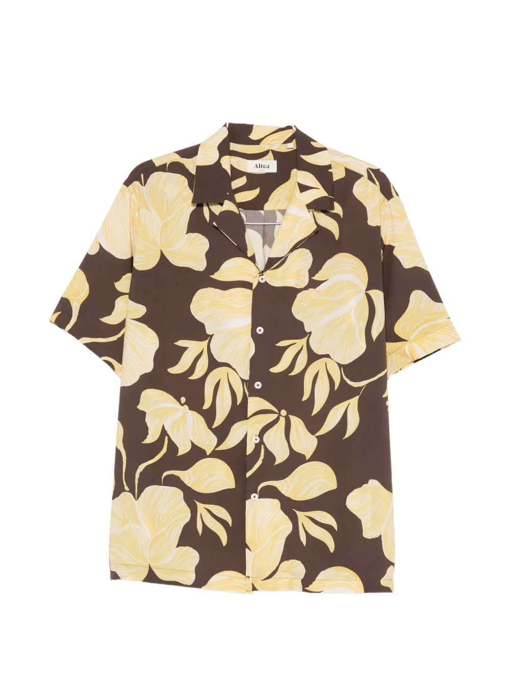 Altea floral-print short-sleeve shirt - Marrone