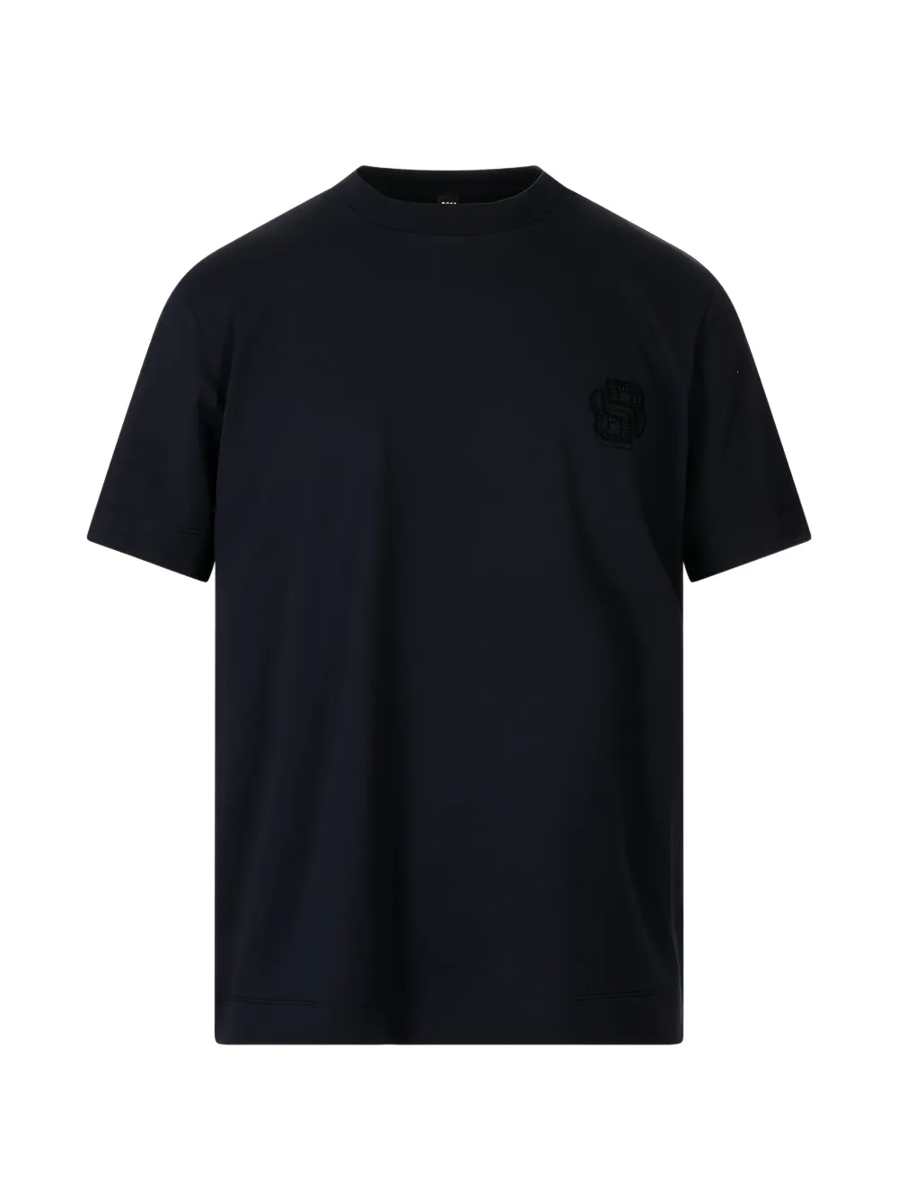 BOSS logo-patch T-shirt - Blau