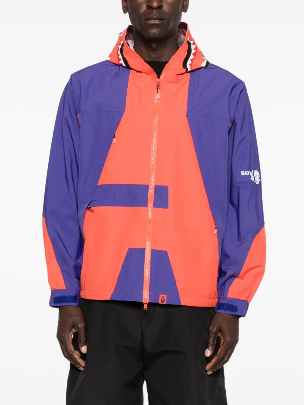 A BATHING APE x Kazuki Kuraishi jack met lange mouwen Blauw
