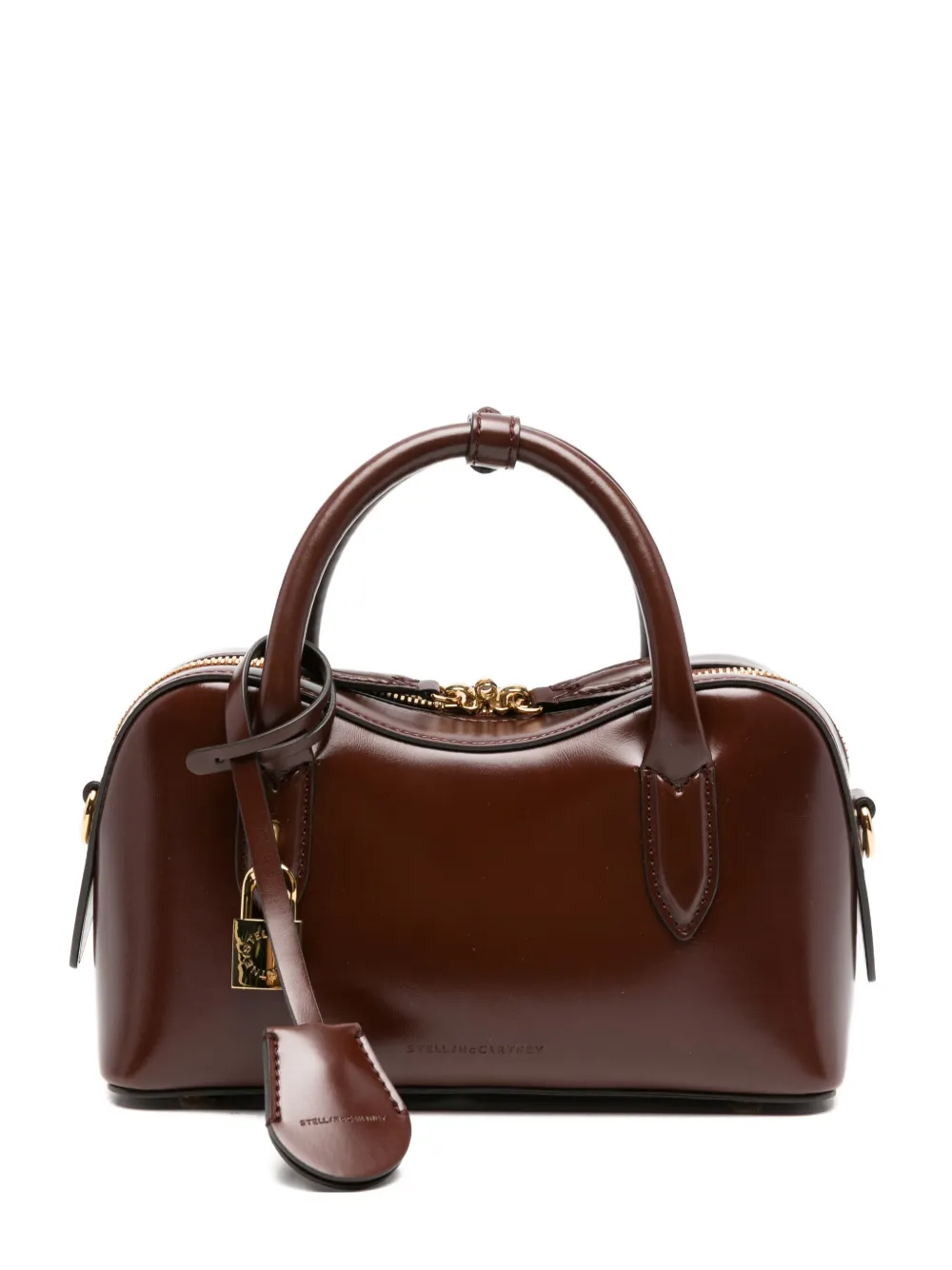 Stella McCartney small Ryder padlock-detail tote bag - Marrone
