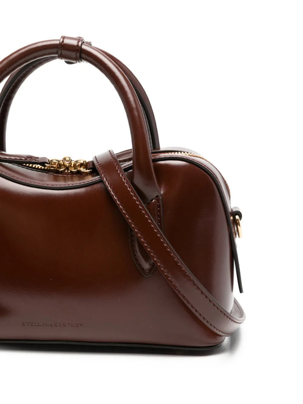 Stella McCartney Kleine Ryder shopper met hangslot Bruin