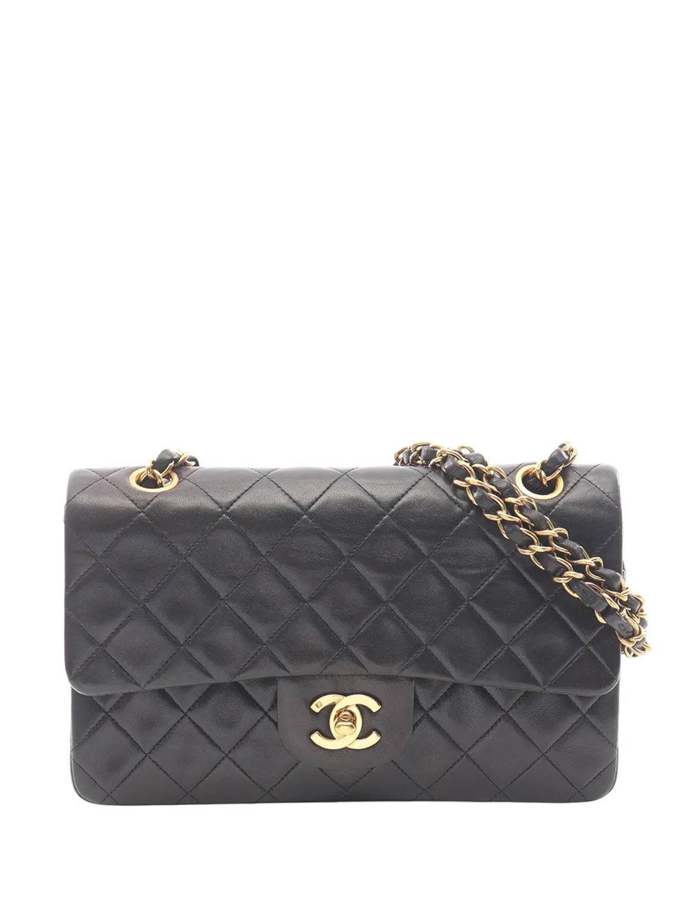 CHANEL Pre-Owned 1991-1994 Small Classic Lambskin Double Flap shoulder bag - Nero
