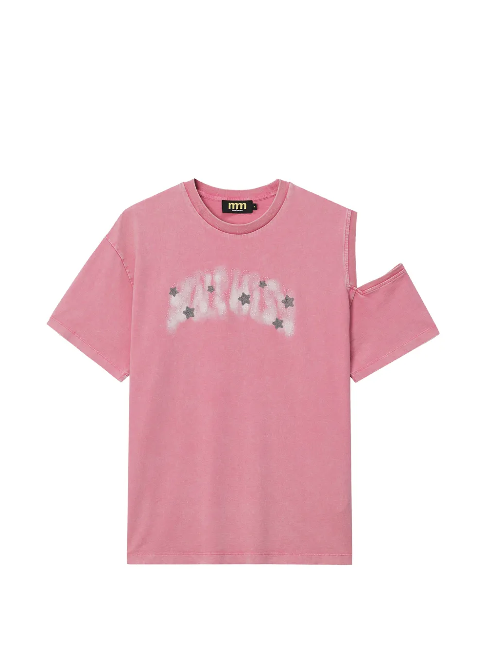 Mini Cream cut-out star-embellished T-shirt - Rosa