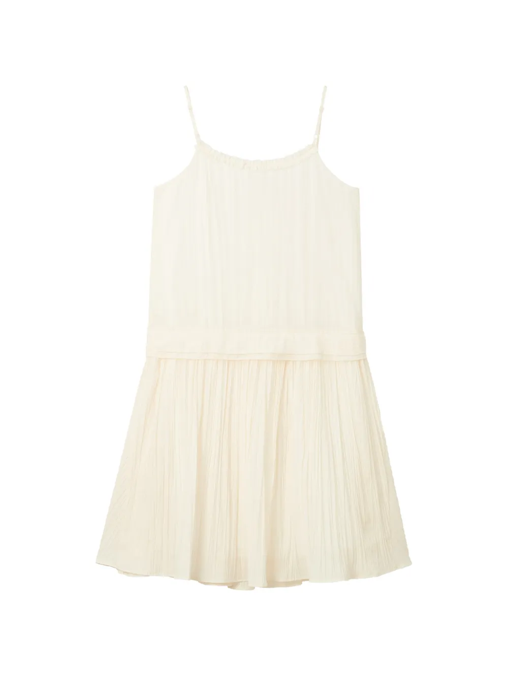 b+ab ruffled pleated mini dress - Toni neutri