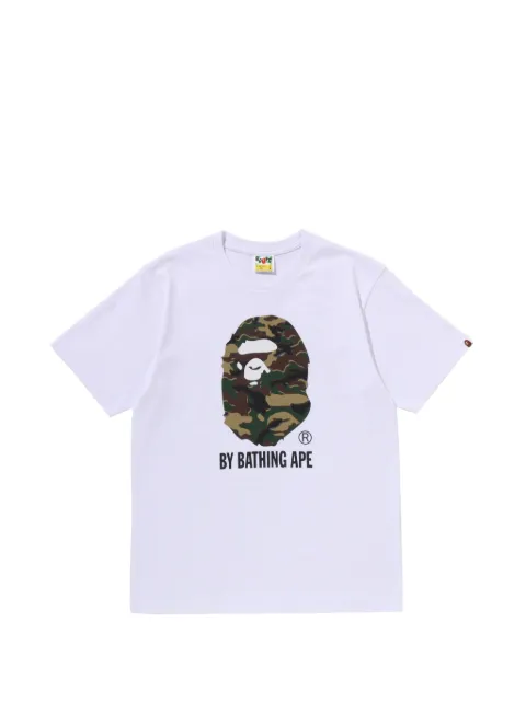 A BATHING APE® camouflage-print logo-print T-shirt