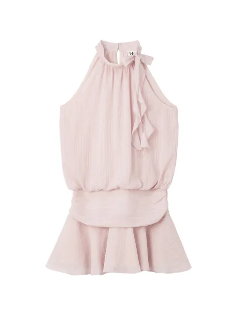 b+ab ruffled bow-detail mini dress
