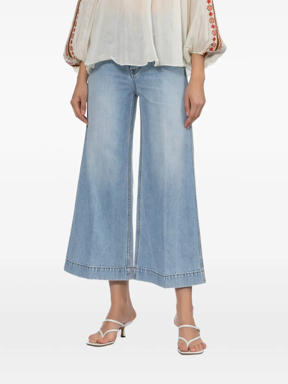 ZIMMERMANN Jeans met wijde pijpen en vervaagd effect Blauw