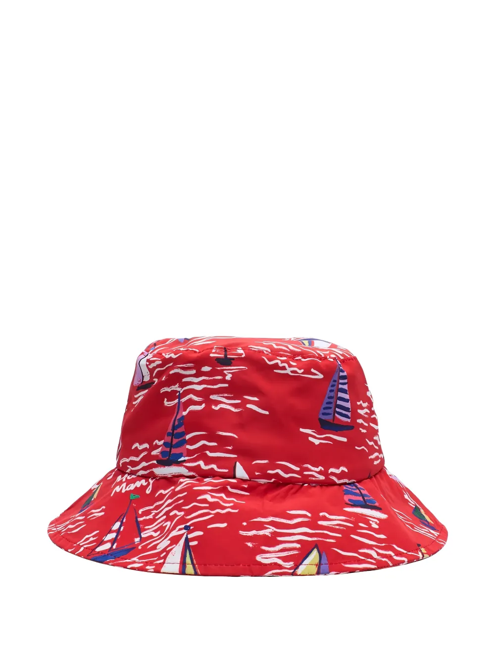 MAISON MANGOSTAN KIDS Barcos bucket hat - Rosso