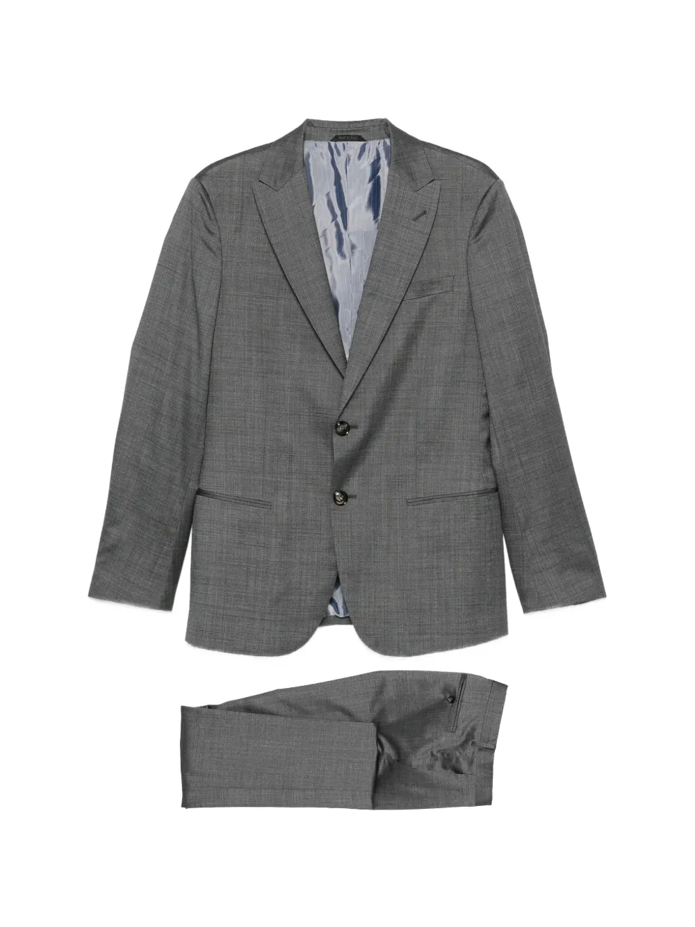 Giorgio Armani single-breasted notch-lapel suit - Grigio