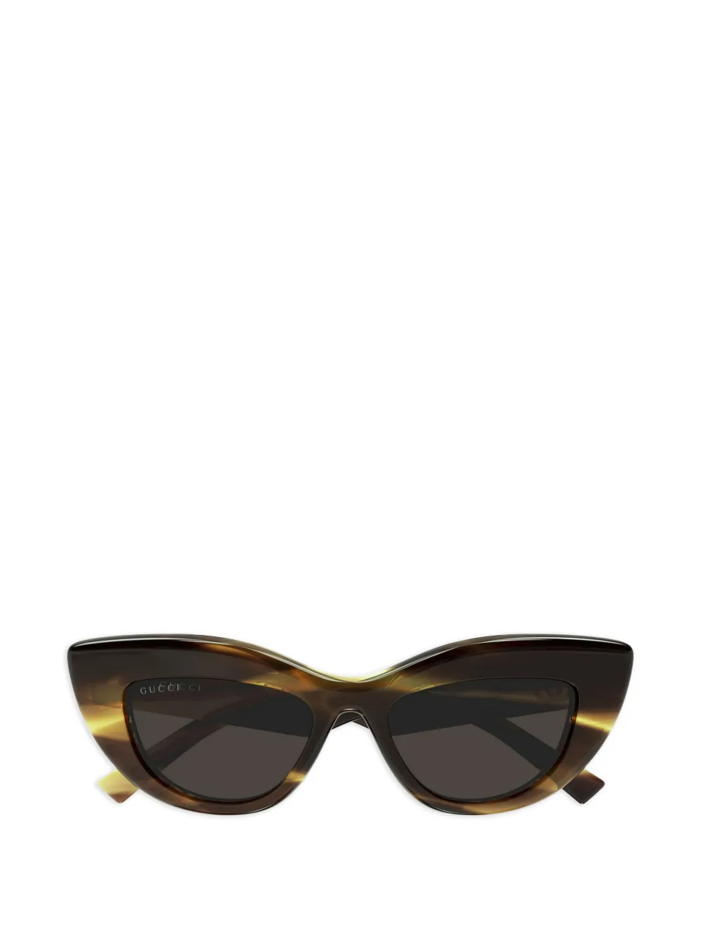 Gucci Eyewear cat-eye frame sunglasses - Marrone