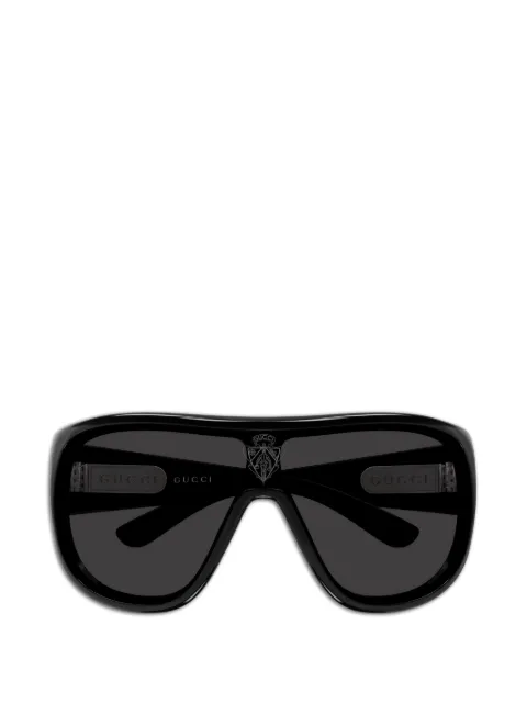 Gucci Eyewear logo-print shield-frame sunglasses