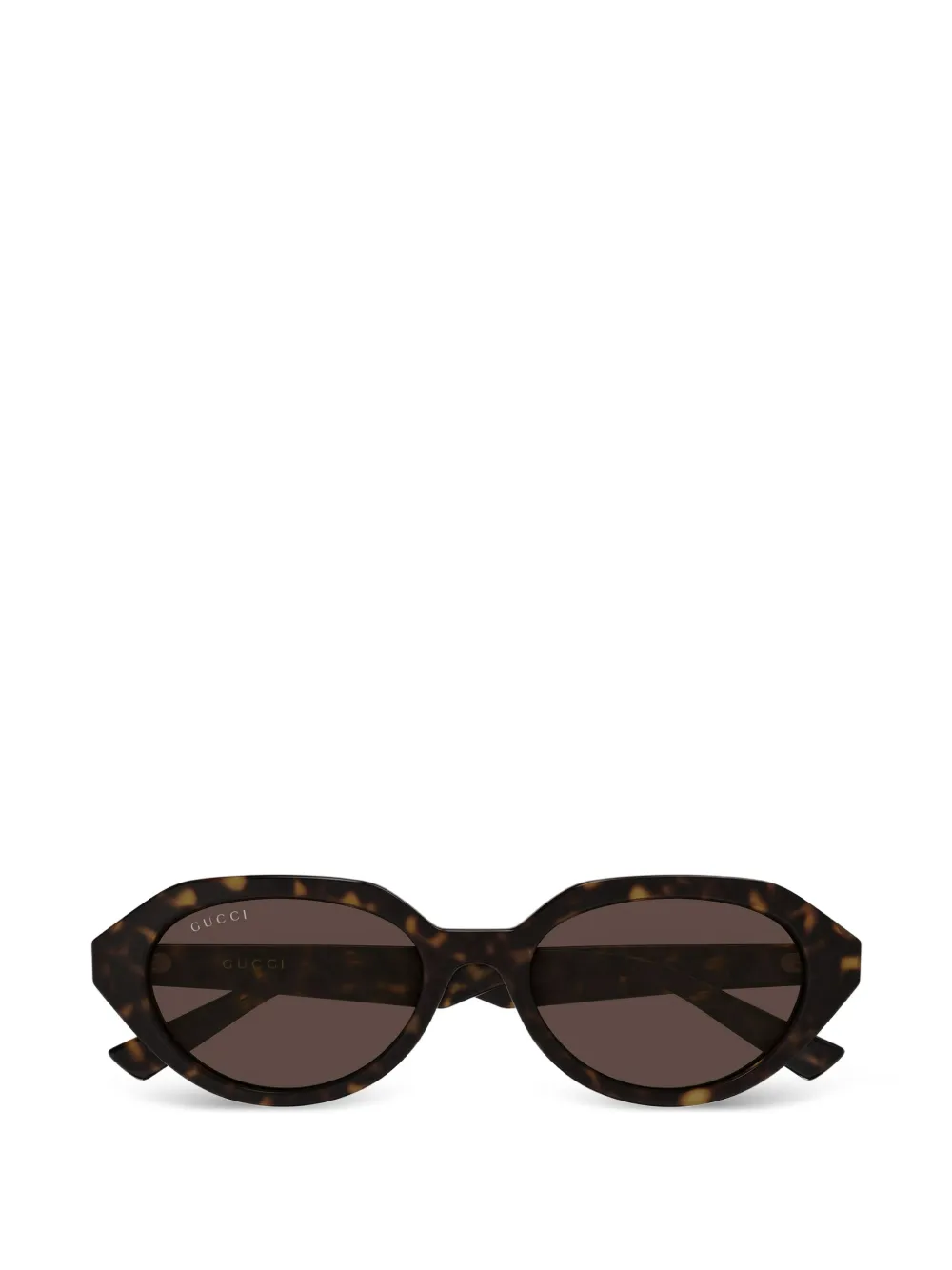 Gucci Eyewear oval-frame sunglasses - Marrone
