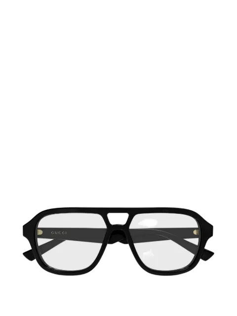 Gucci Eyewear double-bridge pilot-frame glasses