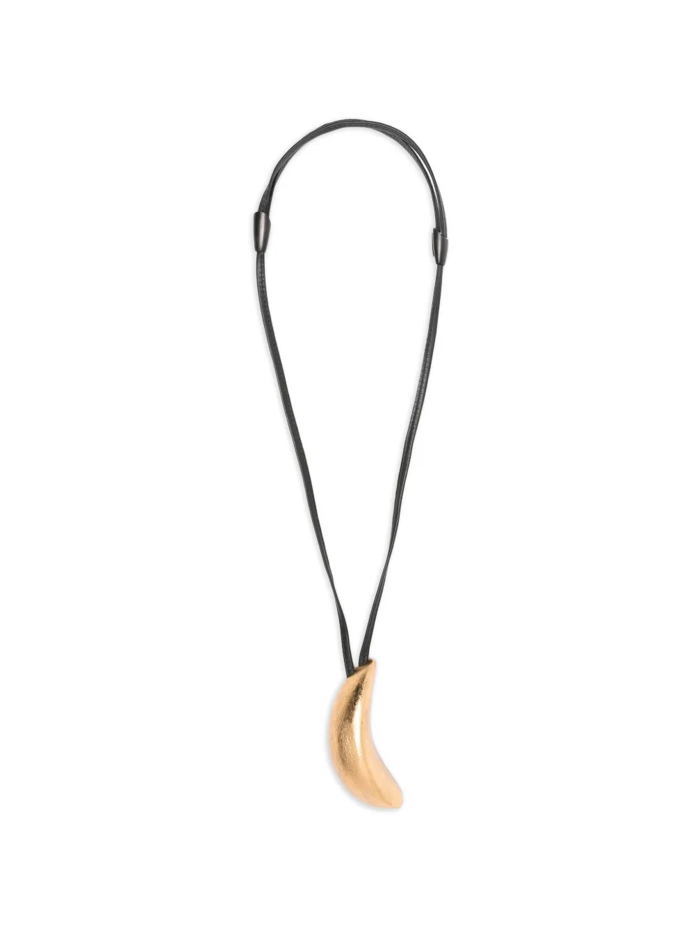 Monies curved pendant necklace - Oro