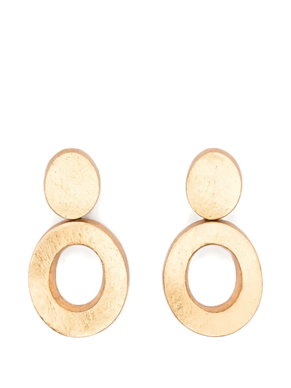 Monies Evara geometric-shape earrings - Gold