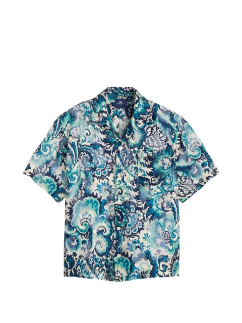 Levi's paisley jacquard camp shirt