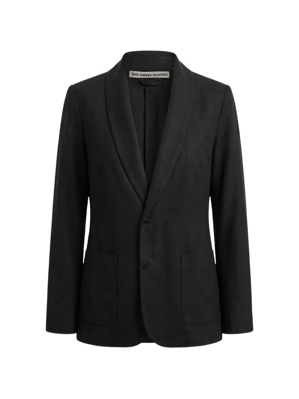 Meta Campania Collective shawl-lapel jacket - Nero