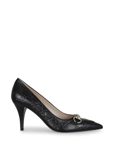 Gucci 8.5cm Horsebit-appliqué pumps