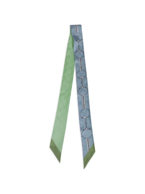 Gucci printed silk scarf