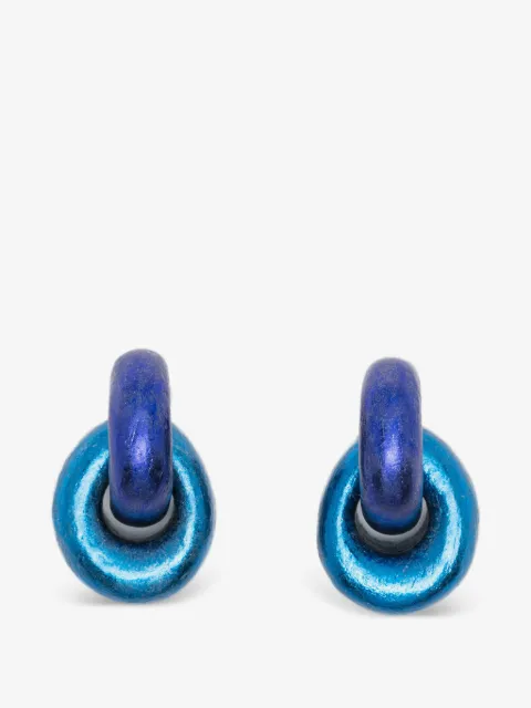 Monies arracadas con diseño entrelazado
