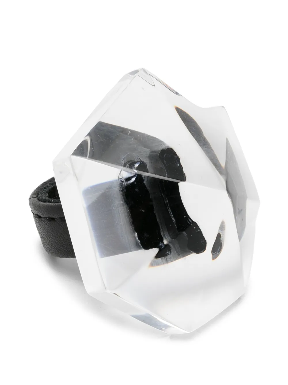 Monies faceted ring - Bianco