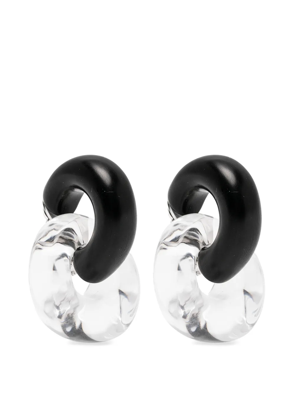 Monies Havana interlocking-hoop earrings - Bianco
