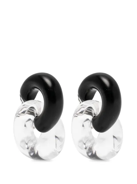 Monies Havana interlocking-hoop earrings