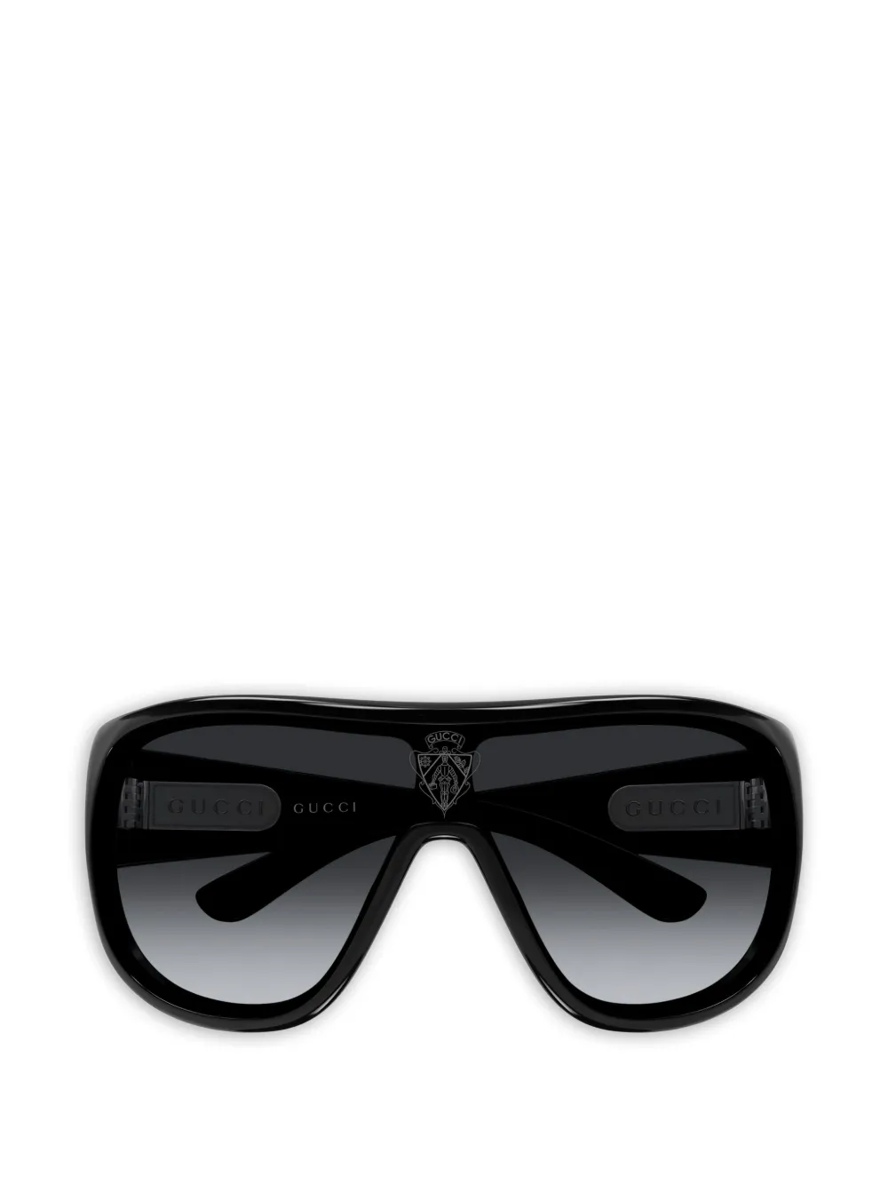 Gucci Eyewear Mask oversized-frame sunglasses - Schwarz