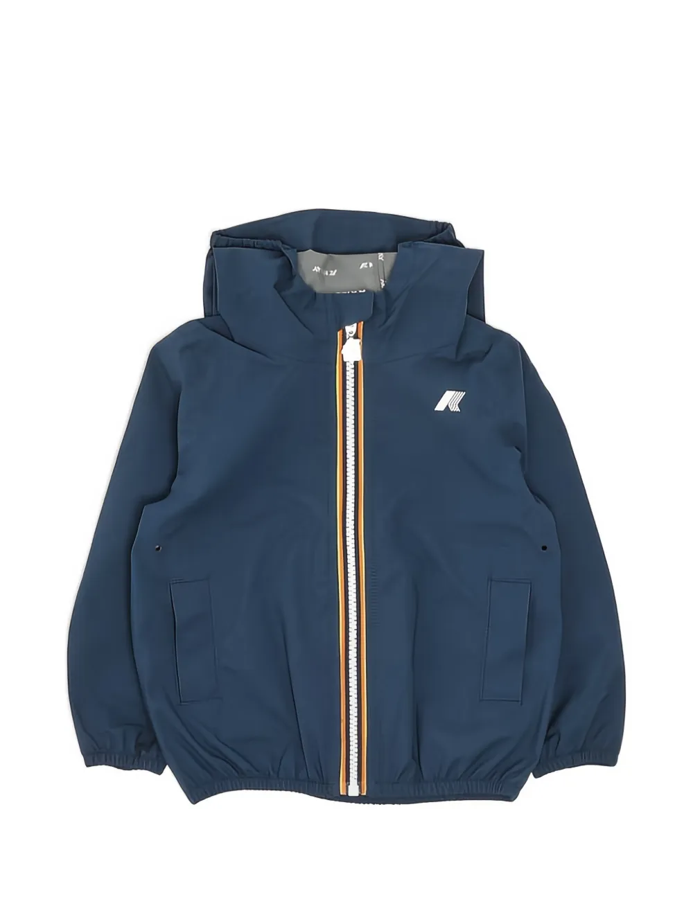 K Way Kids Jack logo-print hooded jacket - Blau