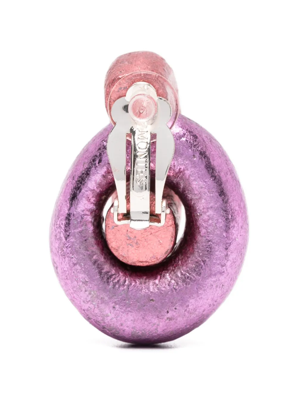 Monies Metallic-effect Interlocking Earrings In Multi