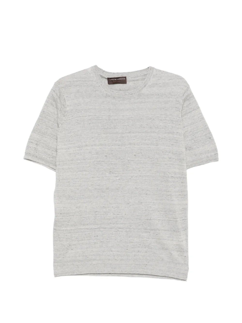 Filippo De Laurentiis fine-knit short-sleeve T-shirt - Grigio